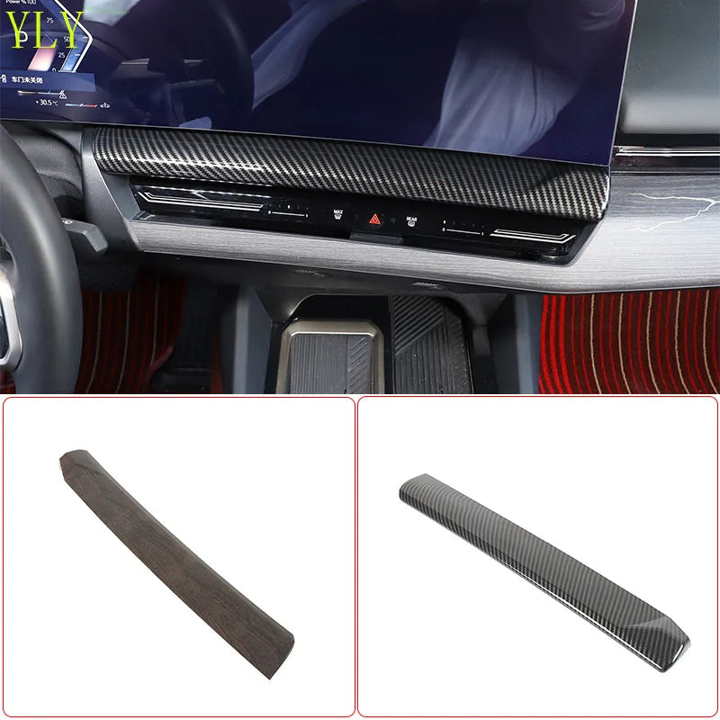 Autocolante de Painel Inferior em Fibra de Carbono ABS para BMW Série 5 G60