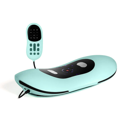 Electric Lumbar Traction Massager &ndash; Adjustable Vibration for Back Support green