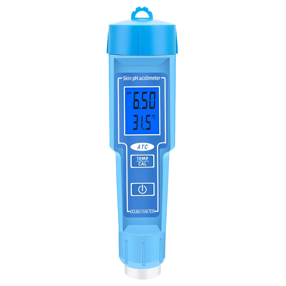 PH-6118 Skin PH Acdimeter 2 In 1 Tester - Backlit Display