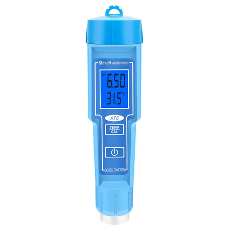 PH-6118 Skin PH Acdimeter 2 In 1 Tester - Backlit Display