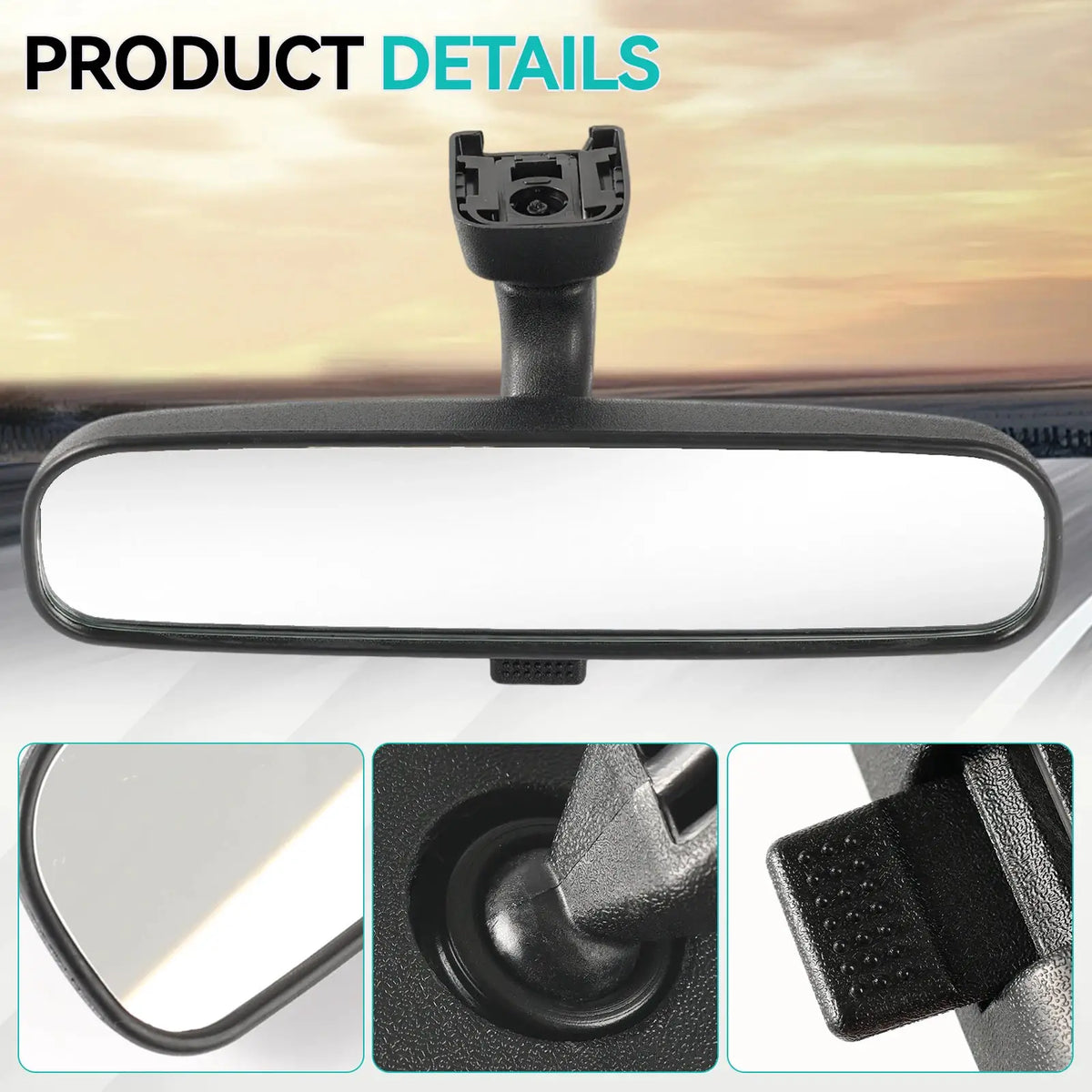 For Toyota Yaris Corolla Rav4 4Runner Alphard Inner Rearview Mirror Assembly 87810-52041 87810-0WG00 by InterCyprus Trading Ltd