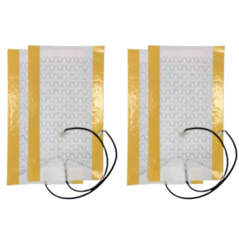 Set di Pad Riscaldante per Sedili Auto 12V con Fibra di Carbonio per Inverno