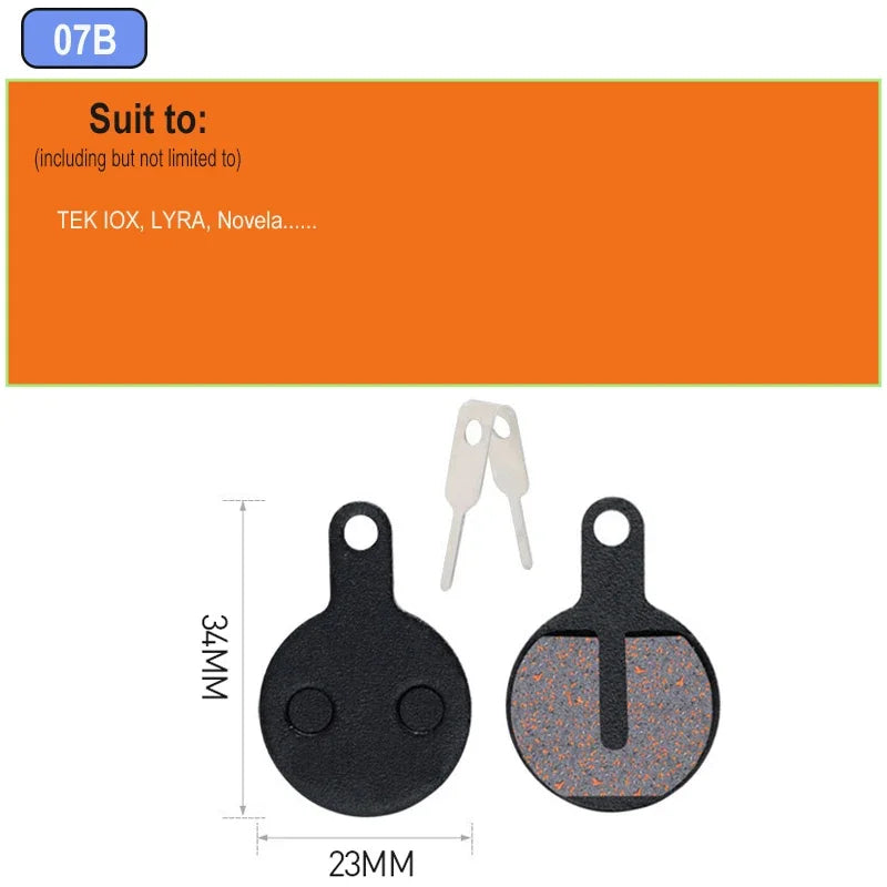 MTB Hydraulic Disc Brake Pads Semi-Metallic 4pcs &ndash; Durable 2pair 07B