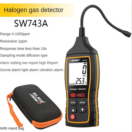 SW-743A 0-1000ppm Halogen Gas Detector &ndash; High Low Alarm