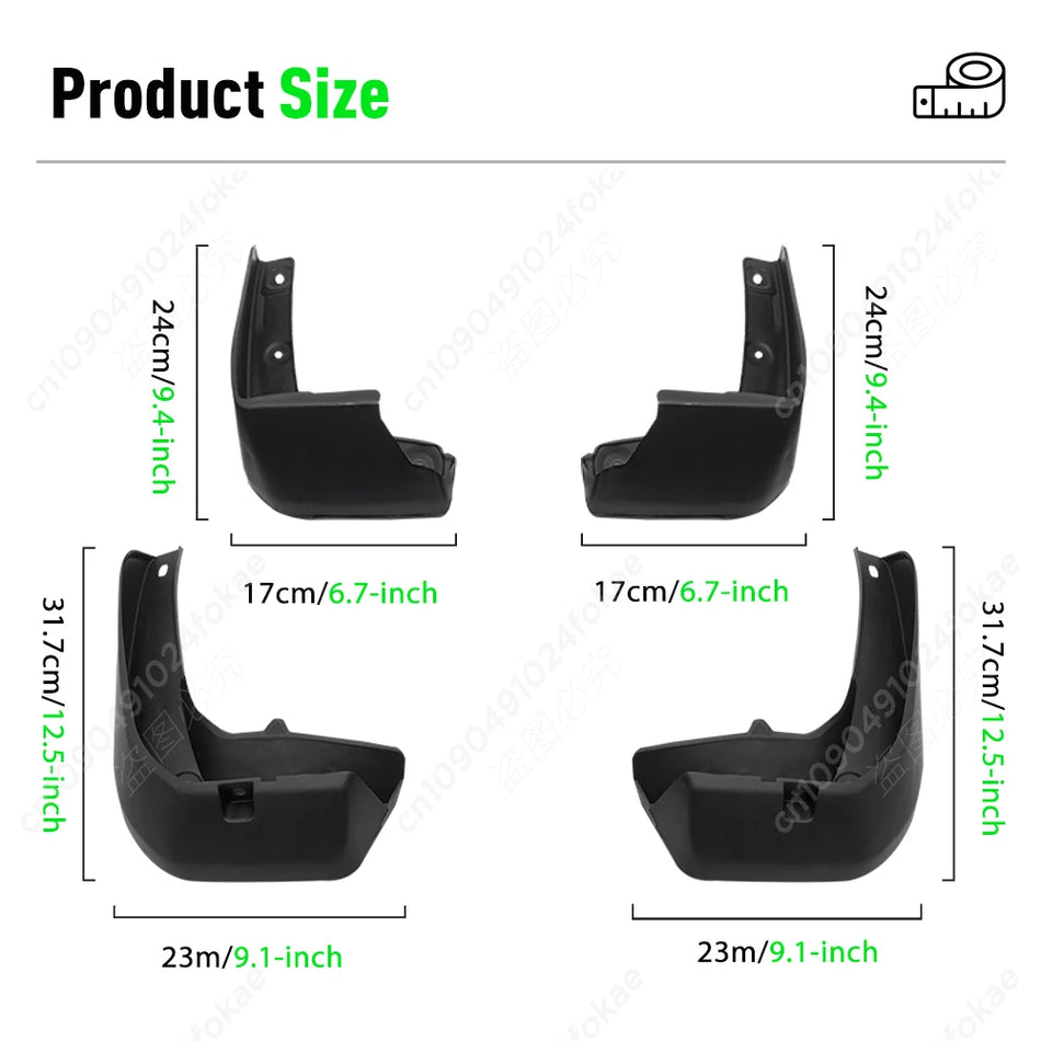 Honda Fit Jazz GK5 MK3 2014-2017 için 4 Parça ABS Çamur Koruyucuları Sıçrama Koruması