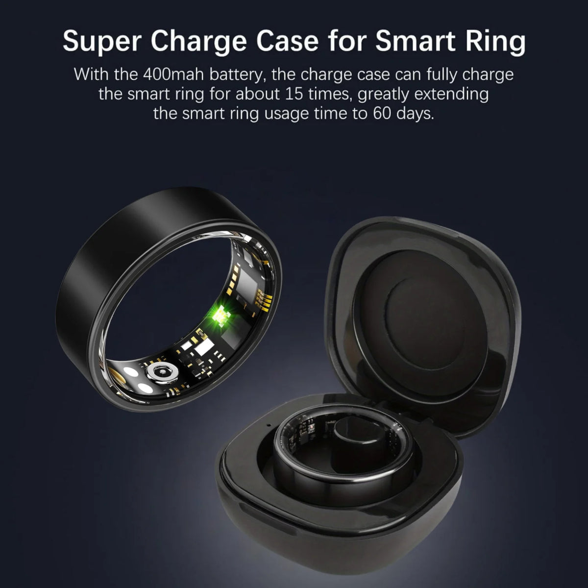 IP68 Waterproof Multi-sport Smart Ring with Heart Rate &amp; Sleep Monitoring