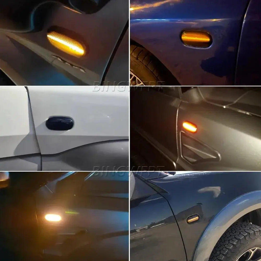 2xCar LED Turn Signal Lamp For Mitsubishi Triton L200 2005-2015 Pajero Montero Sport Nativa 2008-2016 Side Marker Blinker Light by InterCyprus Trading Ltd