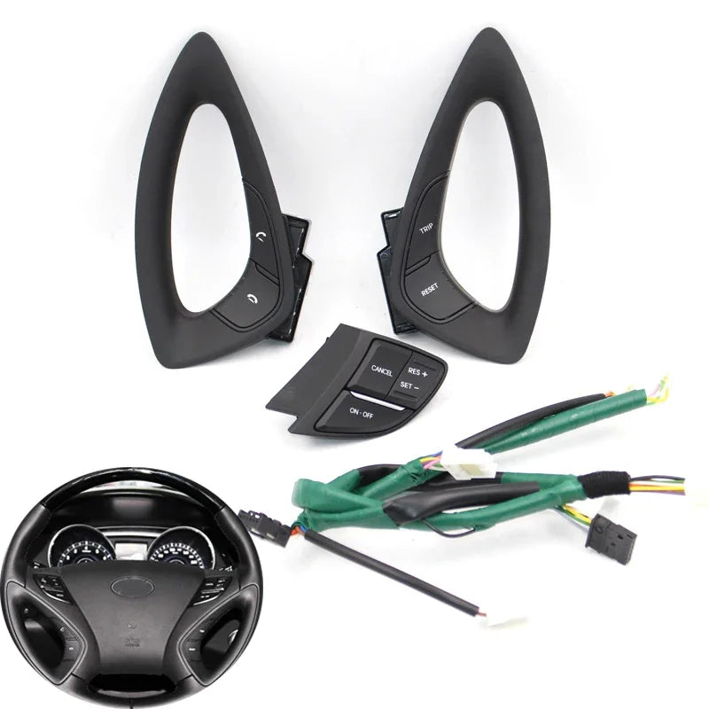 Ovládací spínač na volantu Multifunkční Bluetooth tlačítko pro Hyundai Sonata YF