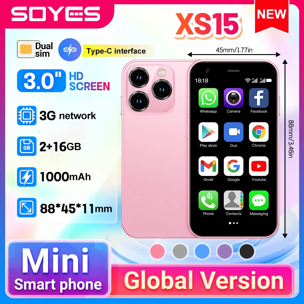 SOYES XS15 Mini &ndash; Ultra Compact Android 8.1 Smartphone