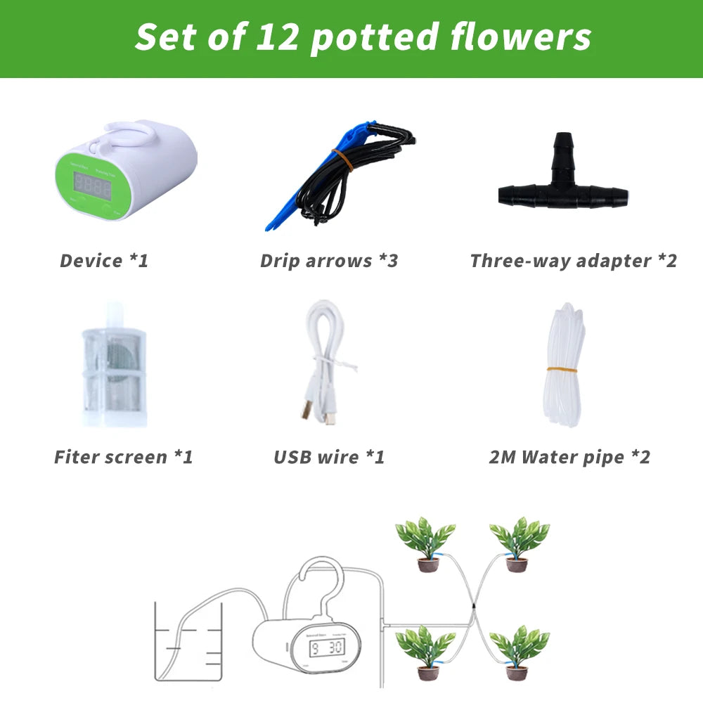 Automatic Plant Watering System 12 potted flower set