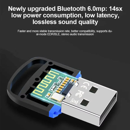 KEBIDUMEI USB Bluetooth 6.0 Adapter BT6.0 Dongle for PC Win11/10/8.1 Bluetooth Receiver Transmitter for Keyboard/Mouse/Headphone by InterCyprus Trading Ltd