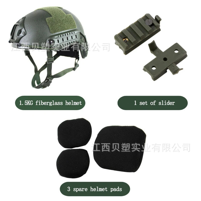 FAST MICH2000 Riot Helmet &ndash; Fiberglass Shell Upgrade army green