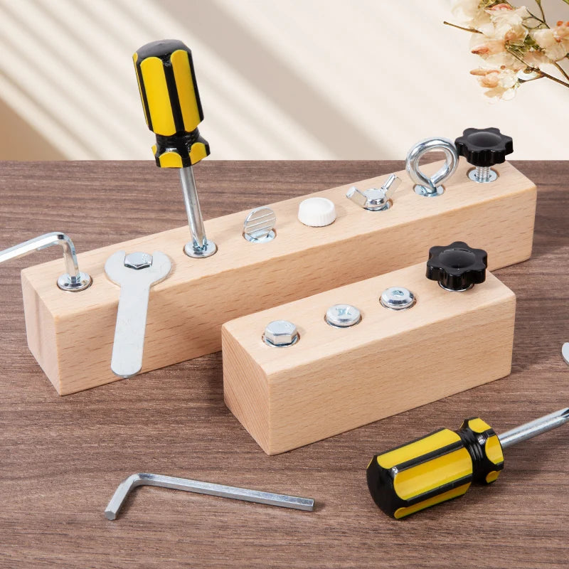Kids Wooden Screw Nut Disassembly Toy &ndash; Fine Motor Skills
