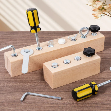 Kids Wooden Screw Nut Disassembly Toy &ndash; Fine Motor Skills
