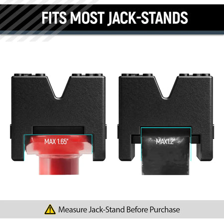 Rubber Axle Pinch Weld Jack Pad for Jack Stand 2 3 Ton Capacity Heavy Duty Frame Rail Cover Protector Car Repair Kit Black by InterCyprus Trading Ltd
