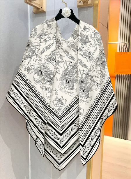 130cm Winter Keep Warm Scarf &ndash; Luxurious Silk Cashmere Blend