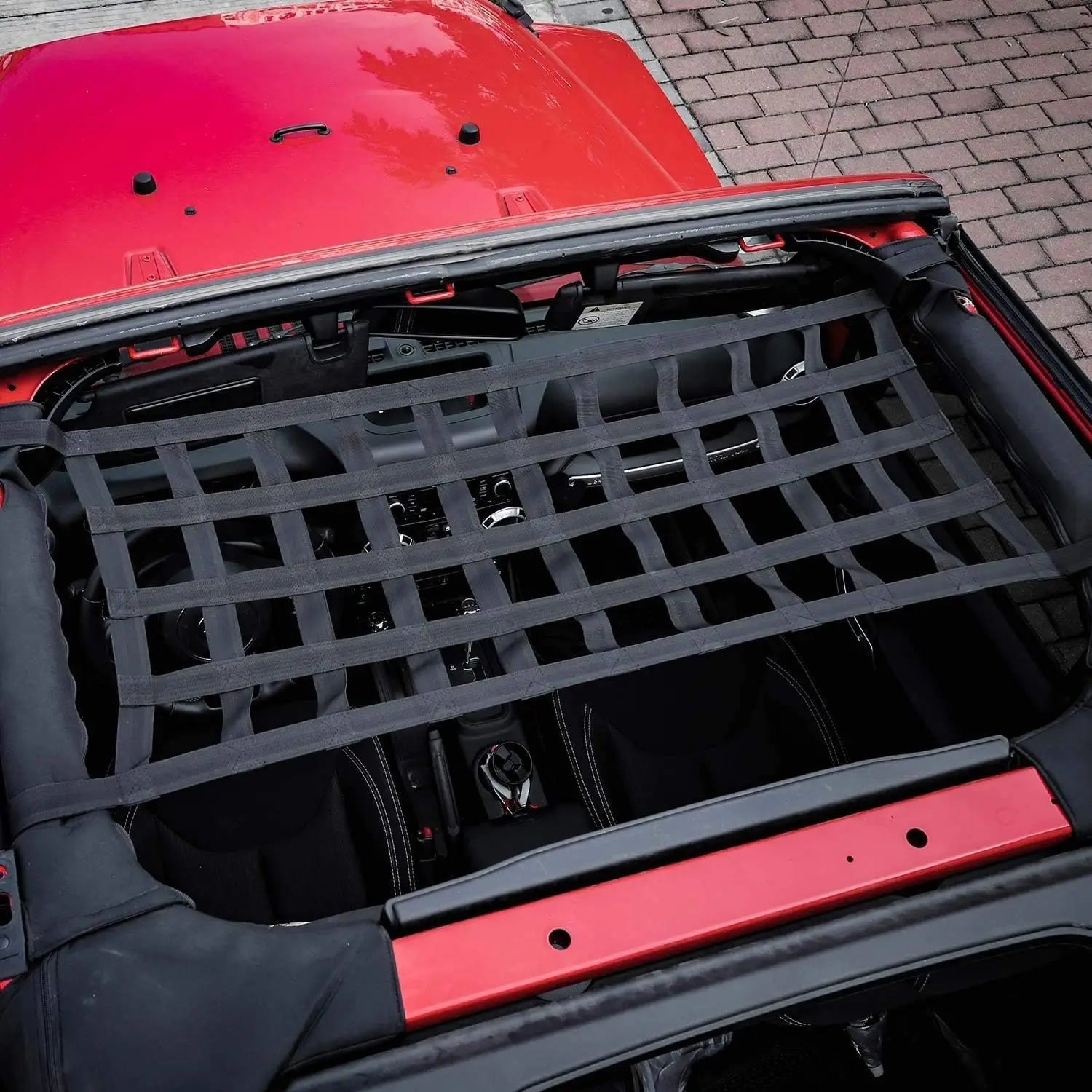 Cargo Net for Wrangler Roof &ndash; Secure Load on Jeep Wranglers