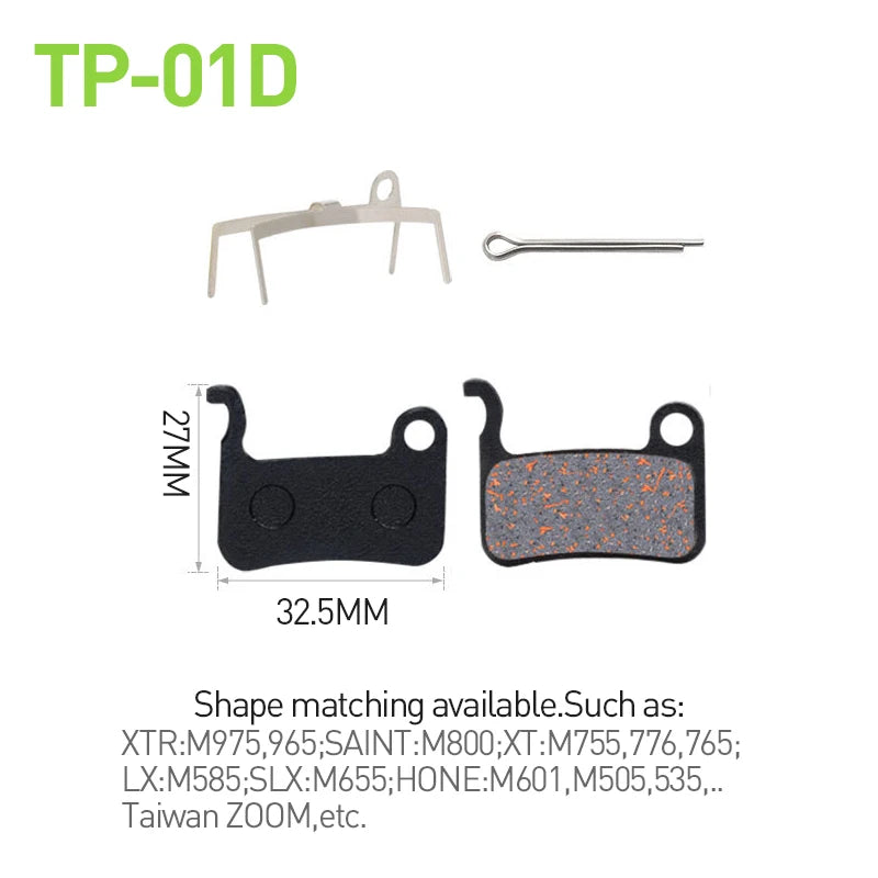 Shimano XT M765 M775 XTR M975 Saint M800 Pads &ndash; Long Wear