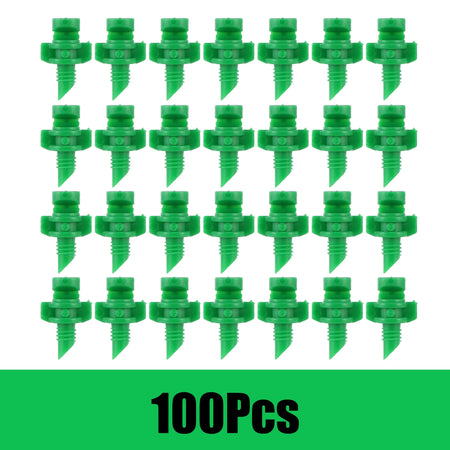 Versatile Micro Refraction Nozzle Sprinkler - 20/50/100Pc Set for Efficient Garden Irrigation Green-100pcs
