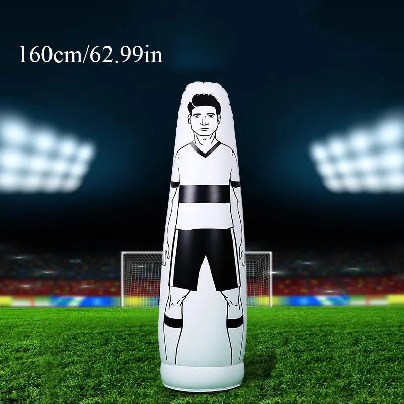 Soccer Inflatable Wall Training Dummy &ndash; Ideal Free Kick Training Aid white-1.6m