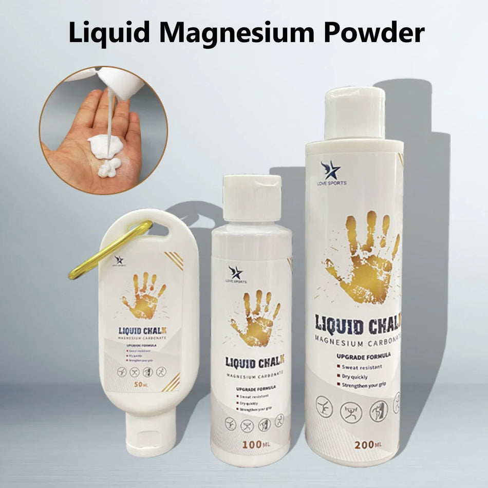 Liquid Chalk Sports Magnesium Powder - Anti Slip Grip for Weight Lifting &amp; Climbing