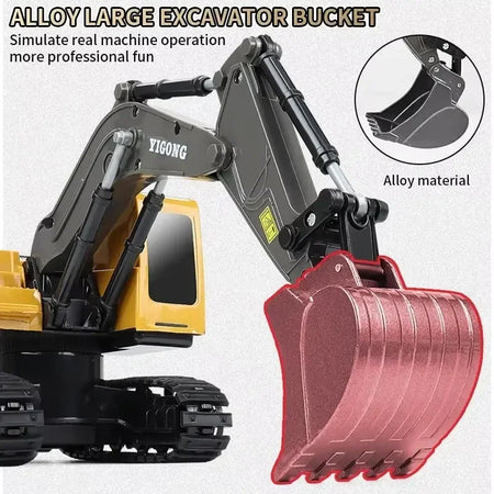 Drift RC 4x4 Off Road Excavator Stunt Car for Kids - Transforming Remote Control Vehicle