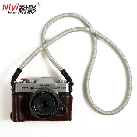 Bright Color DSLR Camera Neck Shoulder Strap for Sony Nikon Canon Fuji Pentax Olympus 23 PURE grey