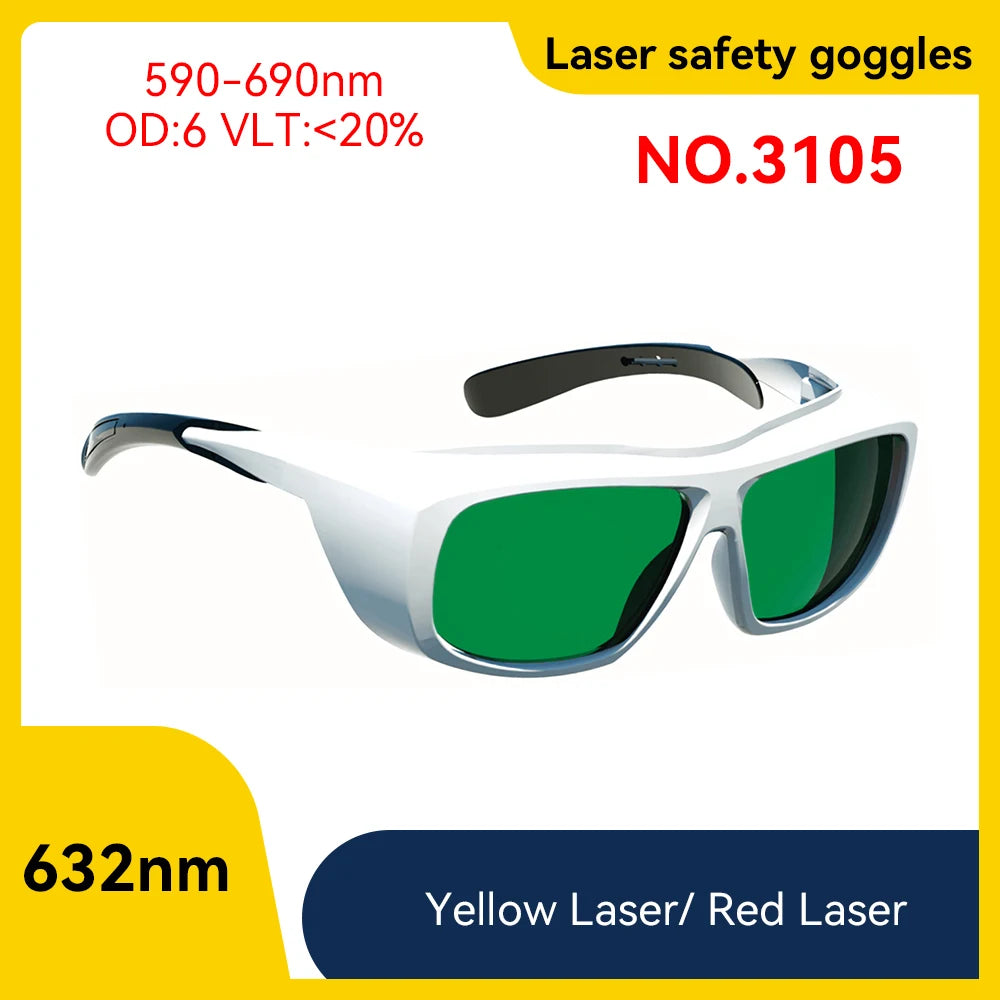 NoEnName_Null OD6 Laser Safety Glasses for 190-2000nm Protection Model 3105 OD6