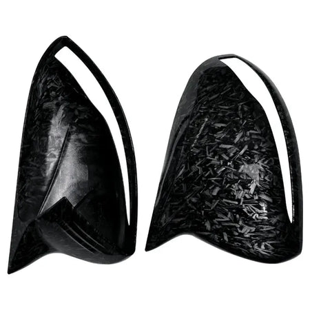 Side Mirror Cover Caps Carbon Black Trim for Mercedes-Benz W205 W222 W213 X253 W238 by InterCyprus Trading Ltd