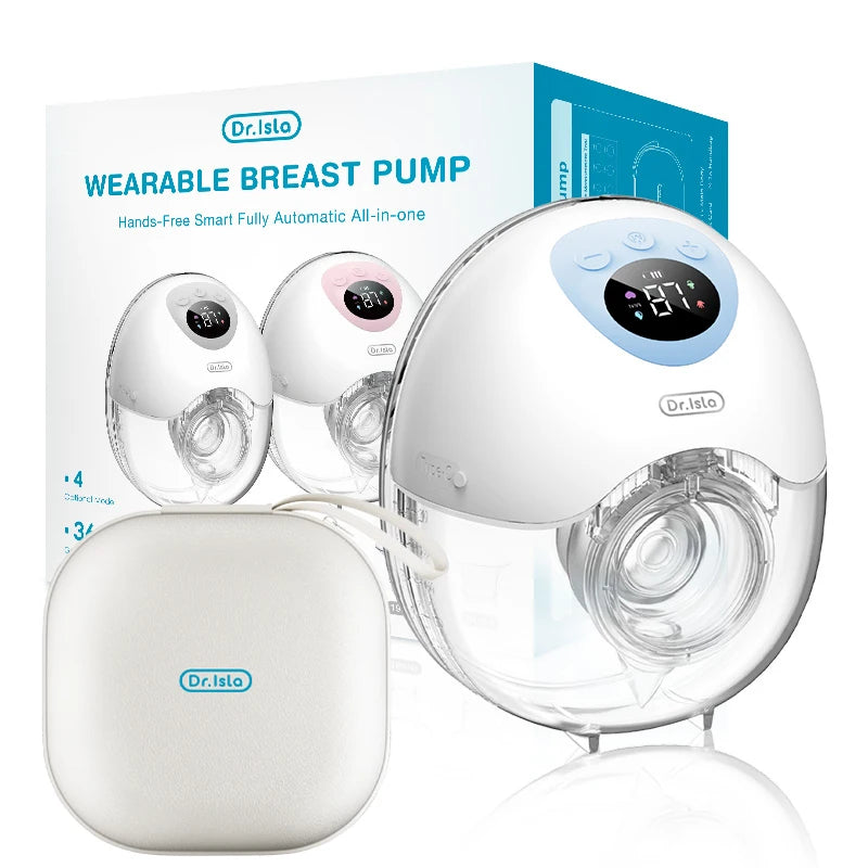 Dr.isla Wearable Electric Breast Pump - Hands-Free with 4 Modes &amp; 36 Suction Levels 1PCS Blue