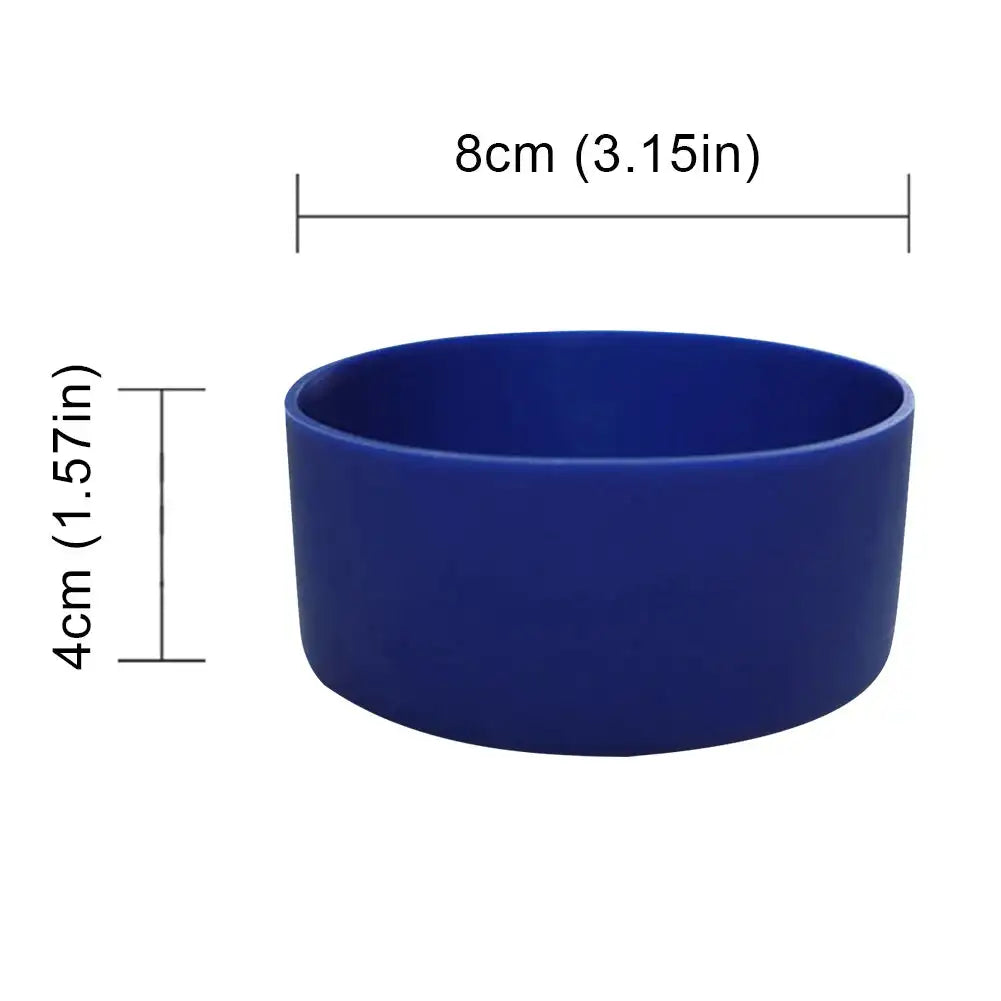 Silicone Boot Sleeve For 20oz 30oz 40oz Water Bottles Dark Blue 1