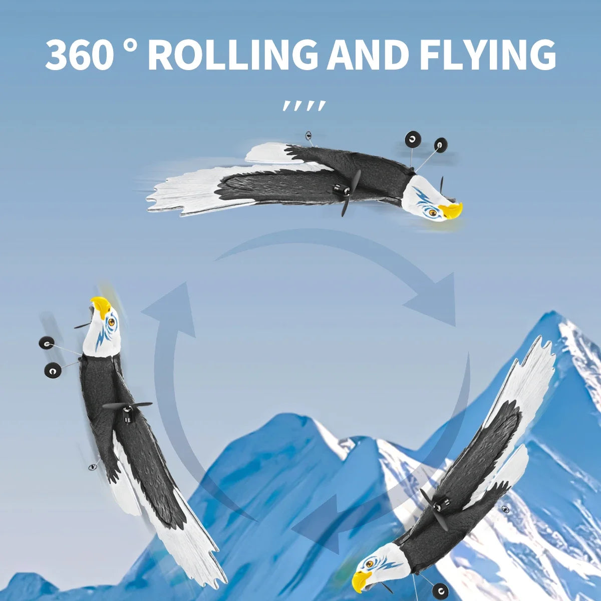 3CH Eagle RC Plane FX9651 &ndash; 360 Degree Rotation EPP Foam