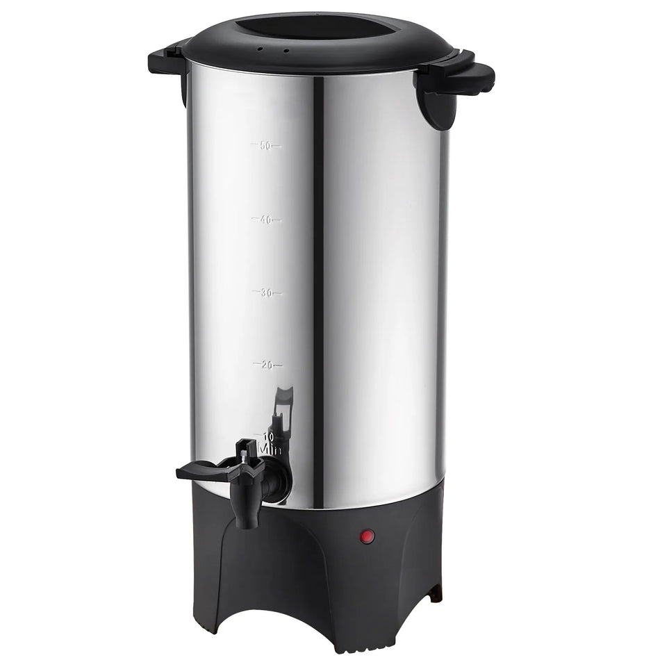 Urna de café comercial de 50 tazas de acero inoxidable 1000W