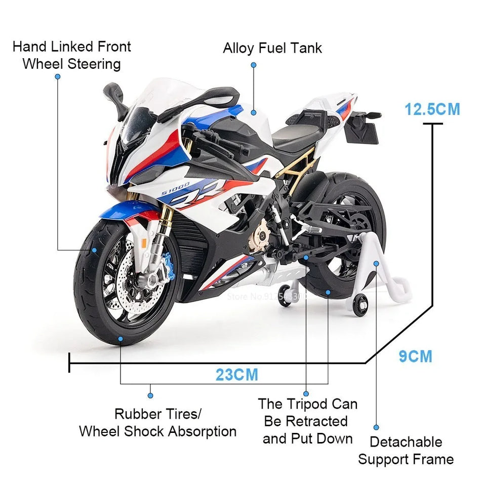 Diecast model motornega kolesa v merilu 1:9 za Honda CBR1000