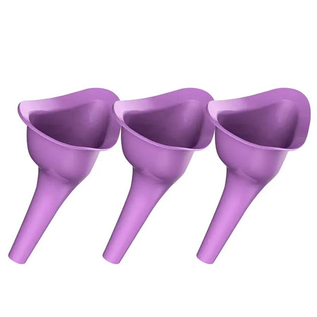 Car Urinal Portable Shrinkable Potty &ndash; Hygienic And Durable purple 3pcs