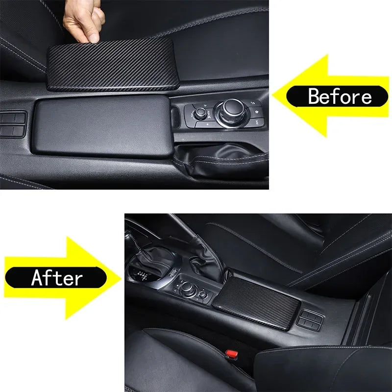 Ægte kulfiber midterkonsol håndliste til Mazda MX5 ND