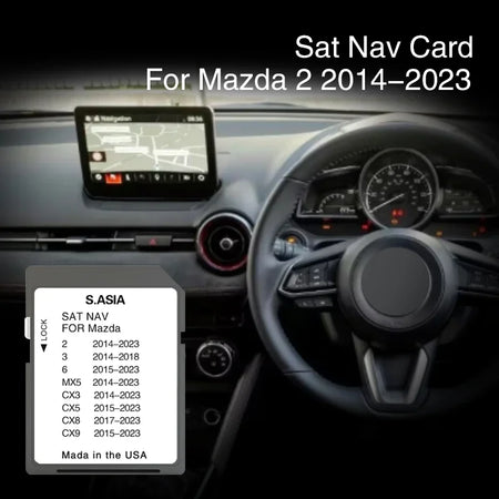 Maps For South Asia Sat Nav Update SD Card &ndash; 2014 To 2023 CHINA / for Mazda 2 2015