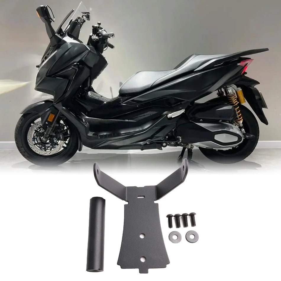 Supporto per GPS Honda Forza 350, Alluminio Anodizzato, Nero