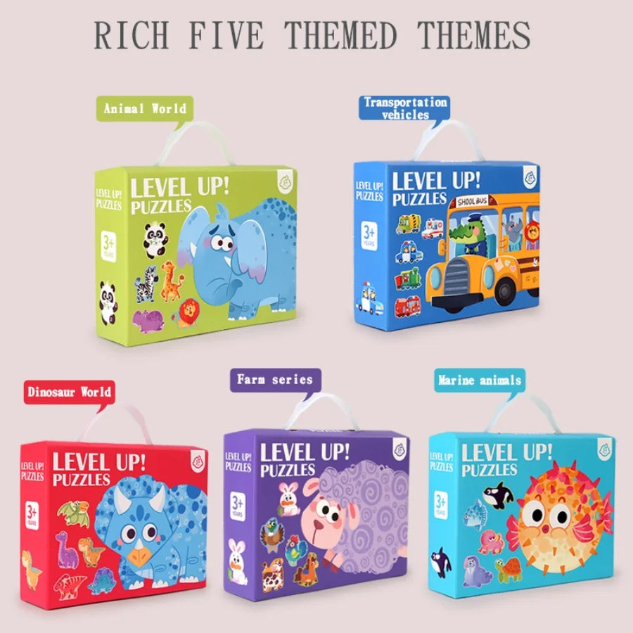 Handheld Six-in-One Puzzle Gift Box for Kids Aged 3-6 &ndash; Perfect Educational Birthday Gift