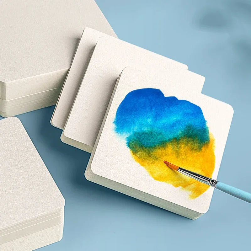 Watercolor Paper Cards for Painting - Portable Blank Postcard with Professional Watercolor Paper