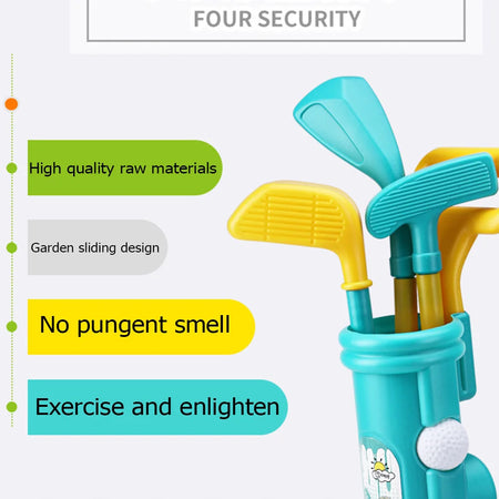 Children Golf Set with Backpack &ndash; Portable Outdoor Fun