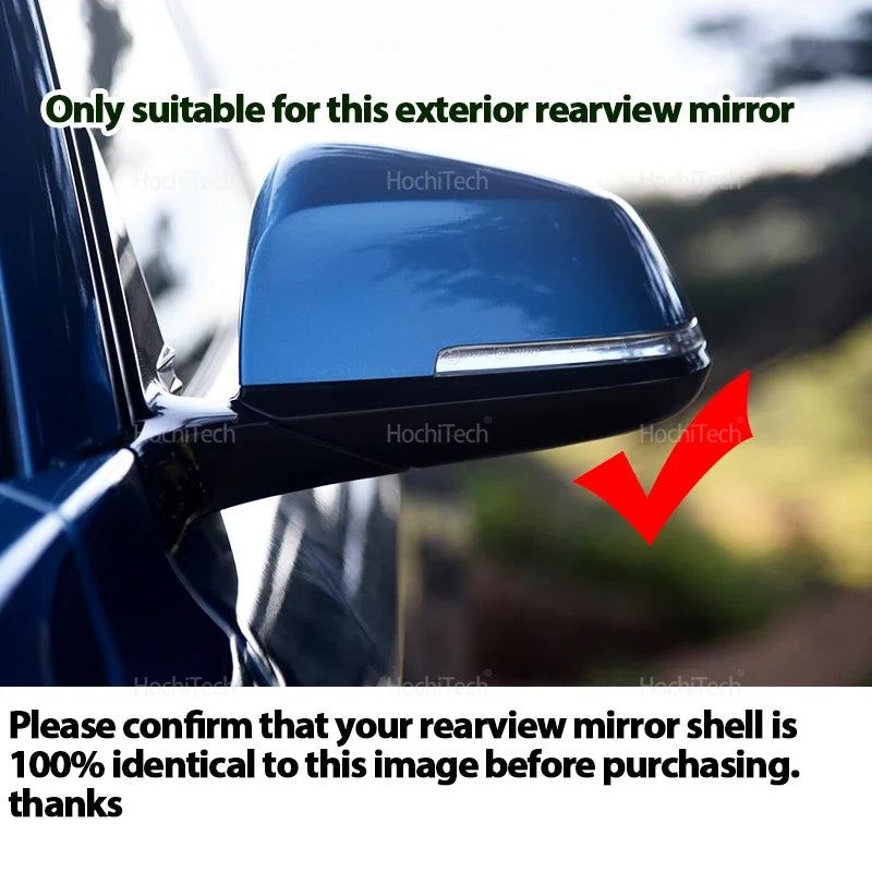 Cubiertas de espejo lateral con negro brillante para BMW X1 2 3 4 Serie F20 F32