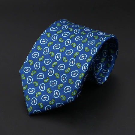 High Quality Soft Silk Ties in 51 Colours - Geometric Pattern Necktie for Men 30