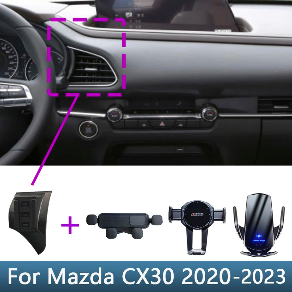 Mazda CX30 Biltelefonhållare Bas Med Trådlös Laddning