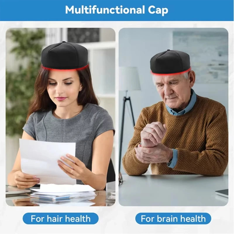 Red Light Therapy Cap for Hair Regrowth 660nm 850nm Near Infrared