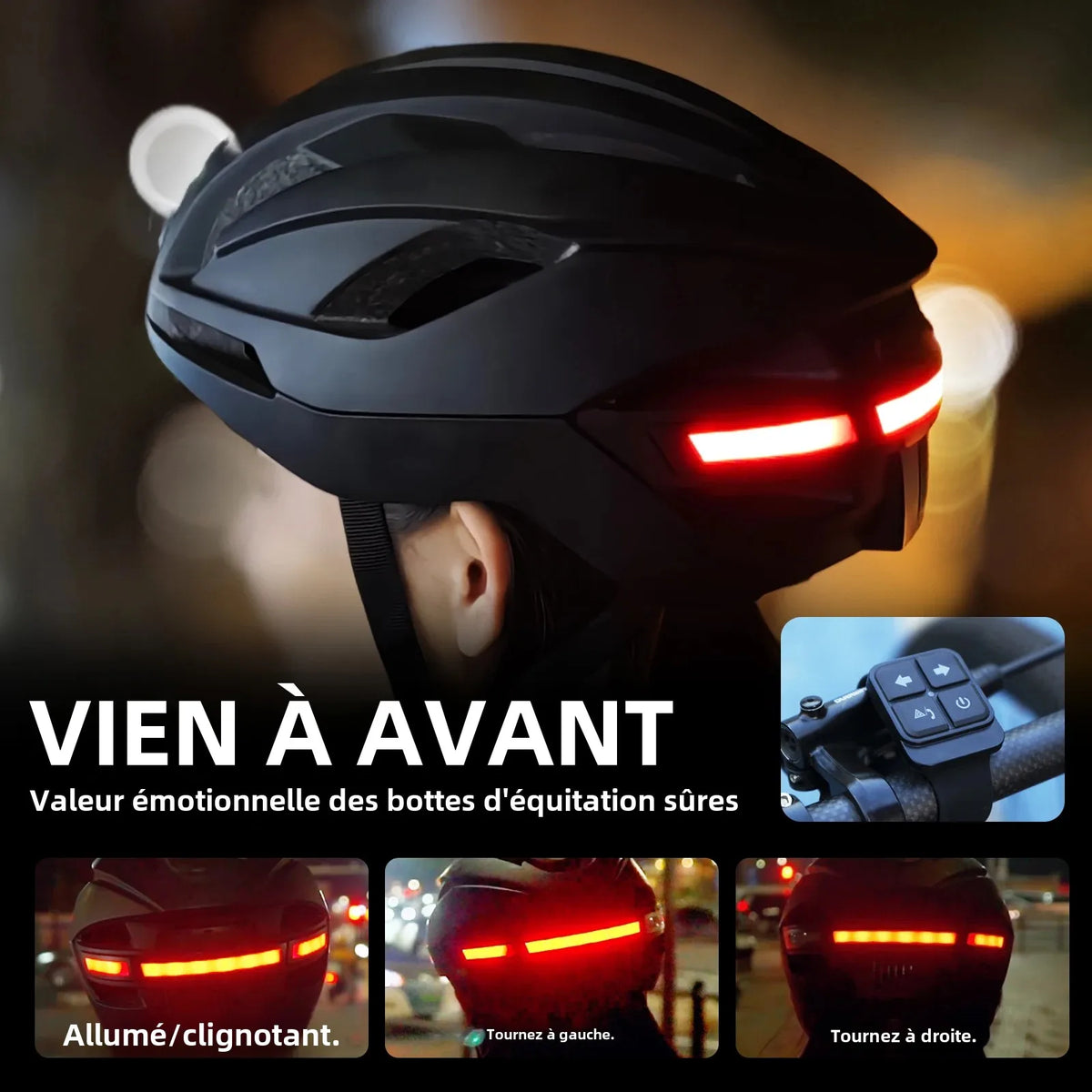 Smart Cycling Helmet with 1080p Camera, Turn Signals, GPS, and Bluetooth