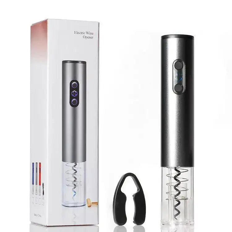 Rechargeable Automatic Wine Opener Corkscrew With USB Cable Battery Grey / spain