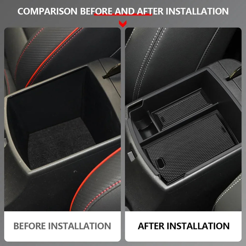 Οργανωτής Κουτιού Αποθήκευσης Υποβραχιόνιου Hyundai Kona Kauai, Δίσκος ABS και Σιλικόνης