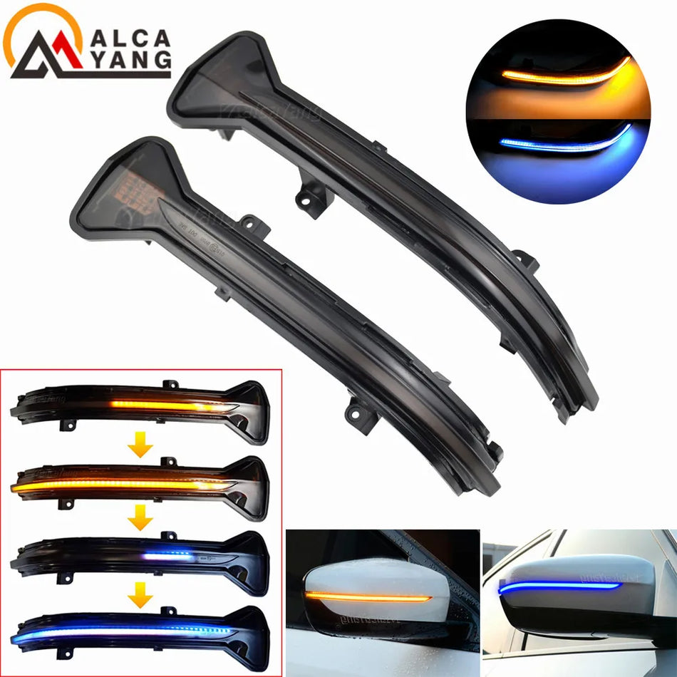 Динамични LED огледални светлини черни за BMW 3 5 6 7 8 G20 G38 G30 G31 G11 G12 G14 M5