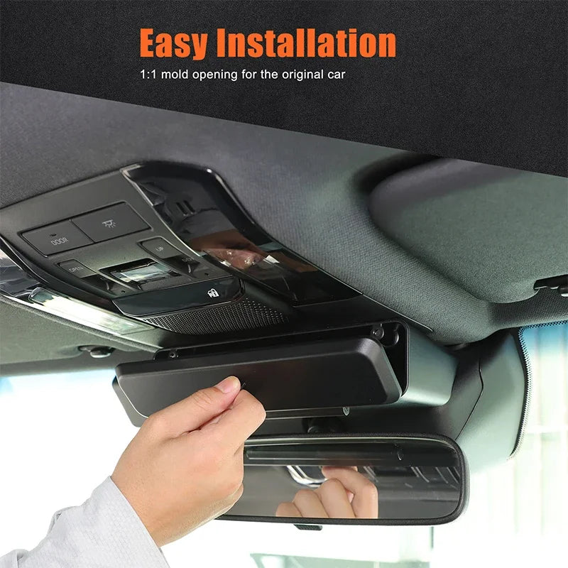 ABS μαύρη βάση καθρέφτη πίσω αποθηκευτικό κουτί Toyota Prado LC250